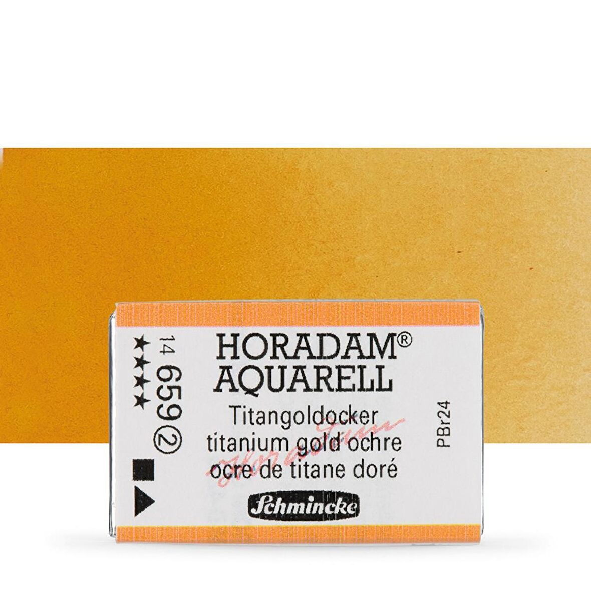 Schmincke Horadam Aquarell Tam Tablet Sulu Boya Titanium Gold Ochre 659 S.2
