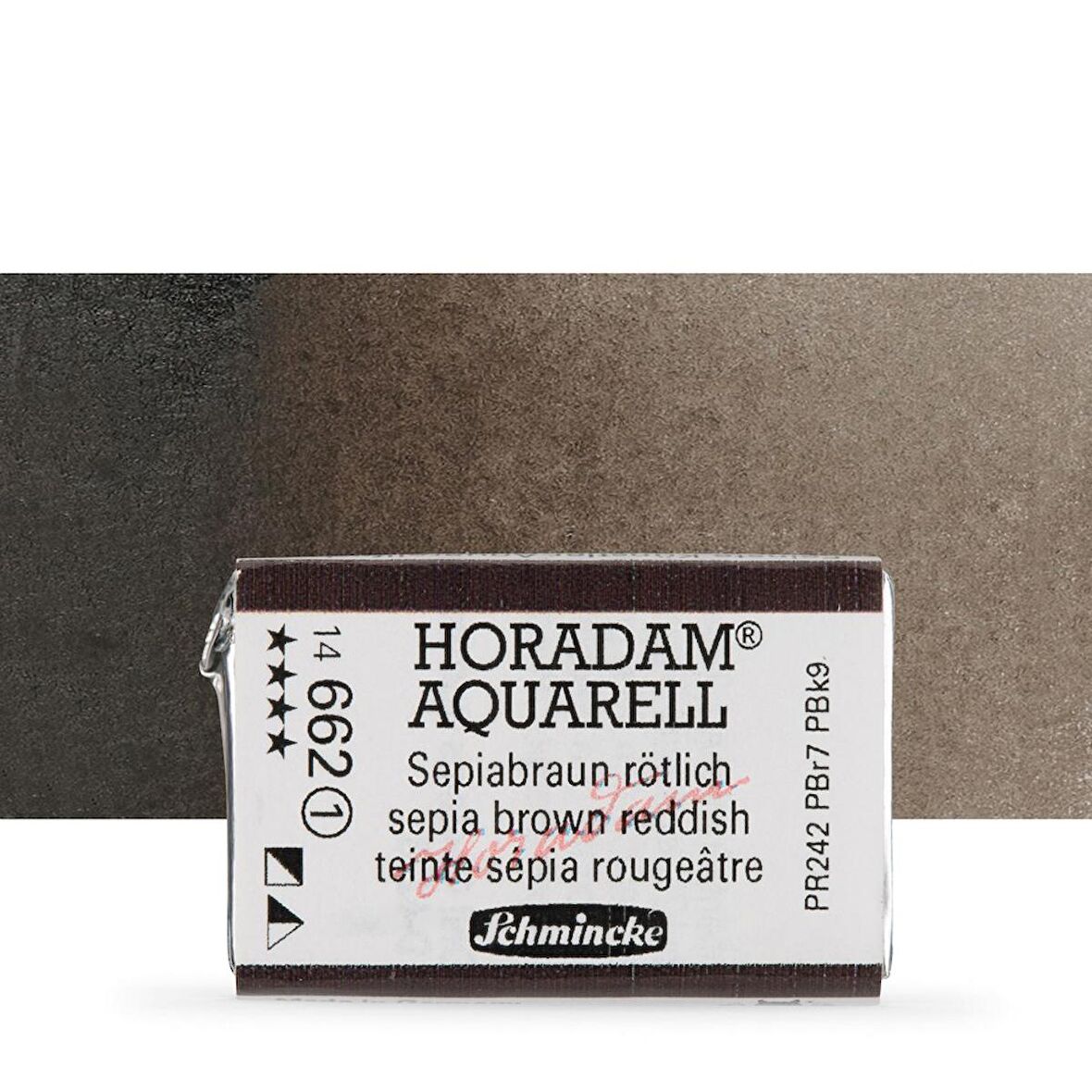 Schmincke Horadam Aquarell Tam Tablet Sulu Boya Sepia Brown Tone 662 S.1 