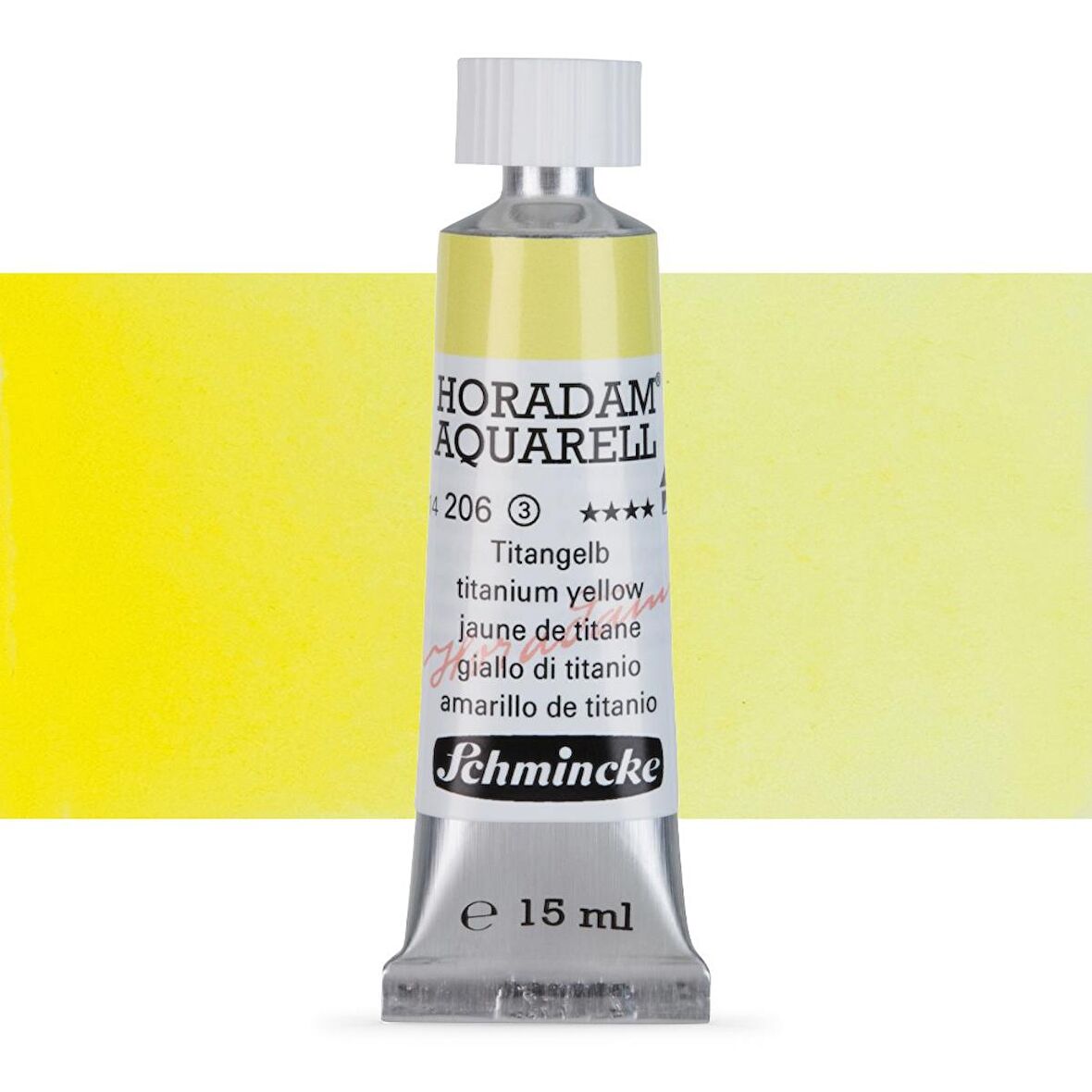 Schmincke Horadam Aquarell Tube Tüp Sulu Boya 15ml Titanium Yellow 206 S.3