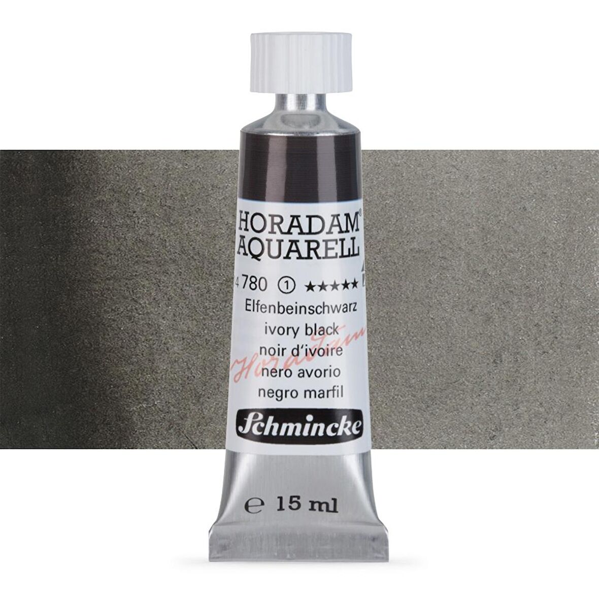 Schmincke Horadam Aquarell Tube Tüp Sulu Boya 15ml Ivory Black 780 S.1