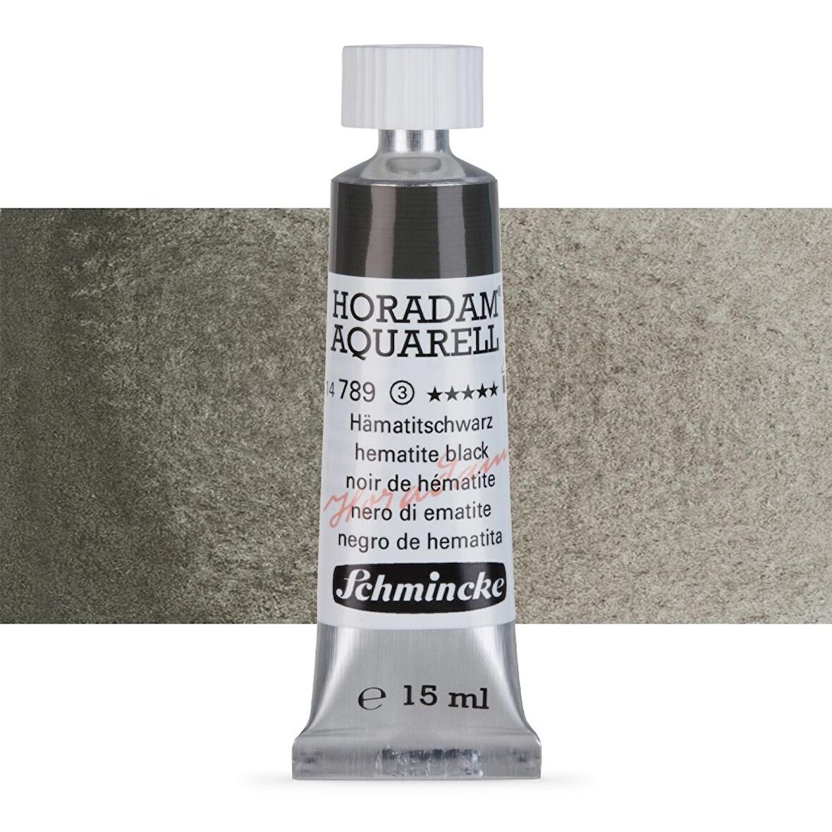 Schmincke Horadam Aquarell Tube Tüp Sulu Boya 15ml Hematite Black 789 S.3