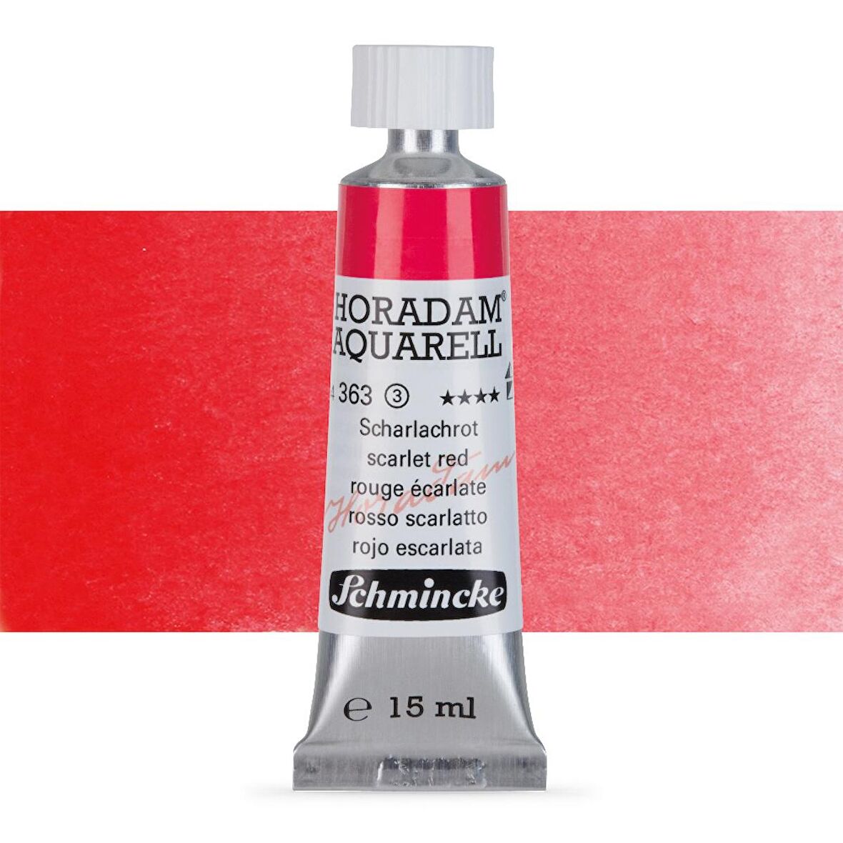 Schmincke Horadam Aquarell Tube Tüp Sulu Boya 15ml Scarlet Red 363 S.3