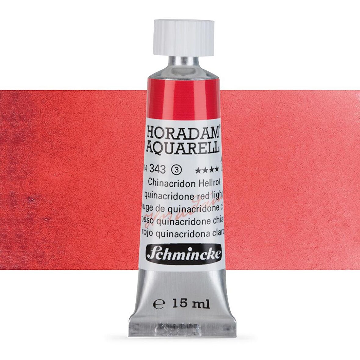 Schmincke Horadam Aquarell Tube Tüp Sulu Boya 15ml Quinacridone Red Light 343 S.3