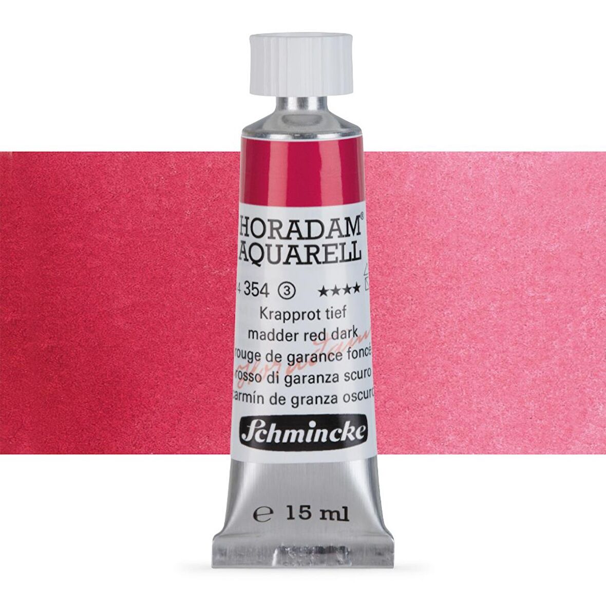 Schmincke Horadam Aquarell Tube Tüp Sulu Boya 15ml Madder Red Dark 354 S.3