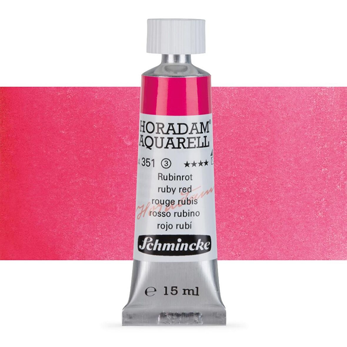 Schmincke Horadam Aquarell Tube Tüp Sulu Boya 15ml Ruby Red 351 S.3