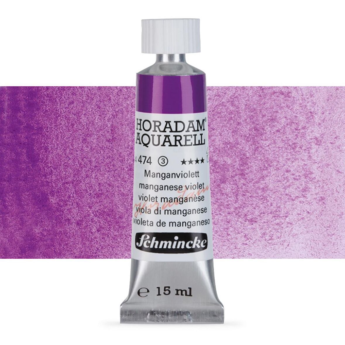 Schmincke Horadam Aquarell Tube Tüp Sulu Boya 15ml Manganese Violet 474 S.3