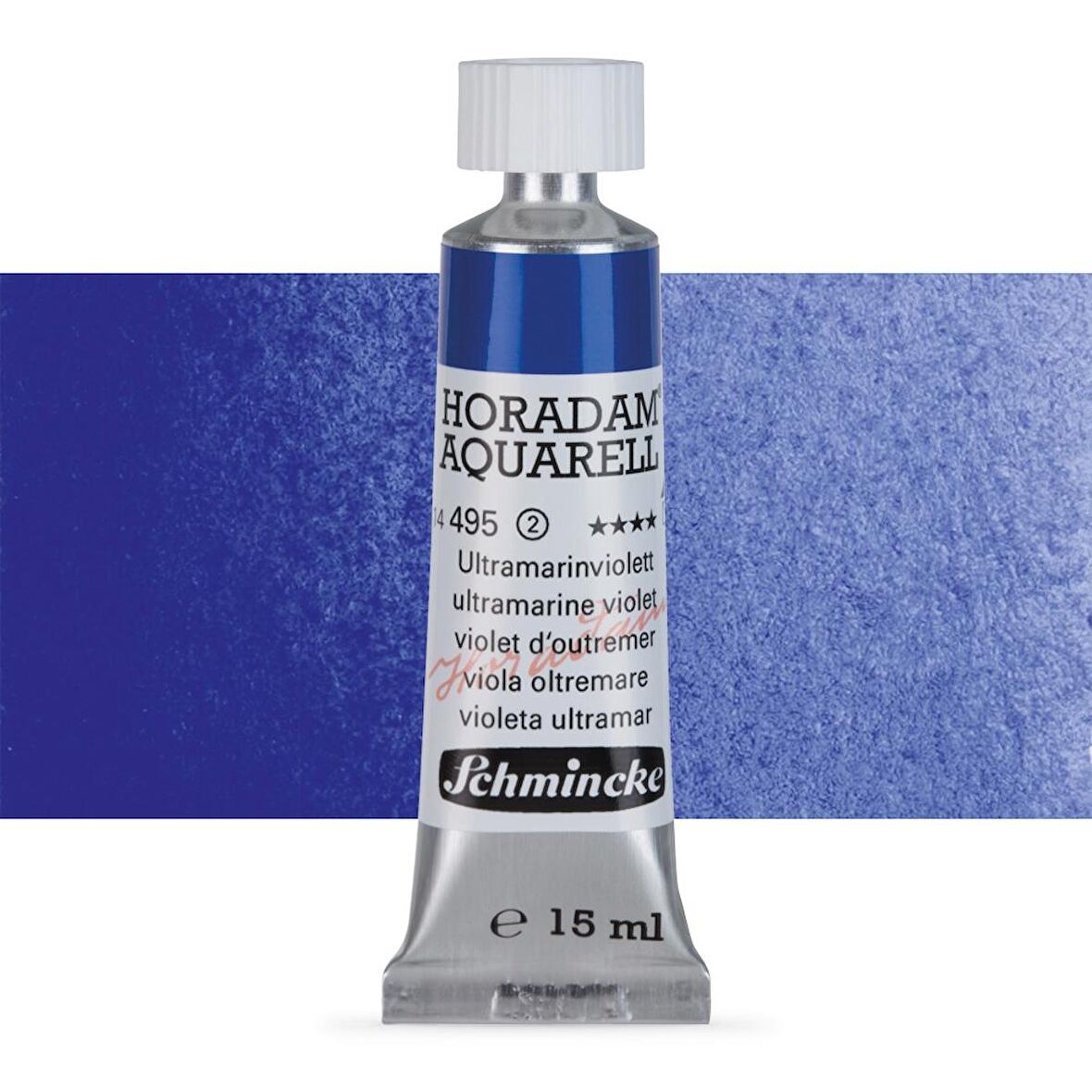 Schmincke Horadam Aquarell Tube Tüp Sulu Boya 15ml Ultramarine Violet 495 S.2