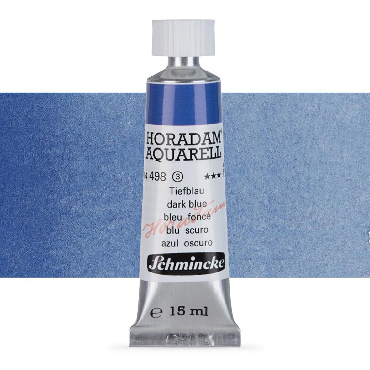 Schmincke Horadam Aquarell Tube Tüp Sulu Boya 15ml Dark Blue Indigo 498 S.3