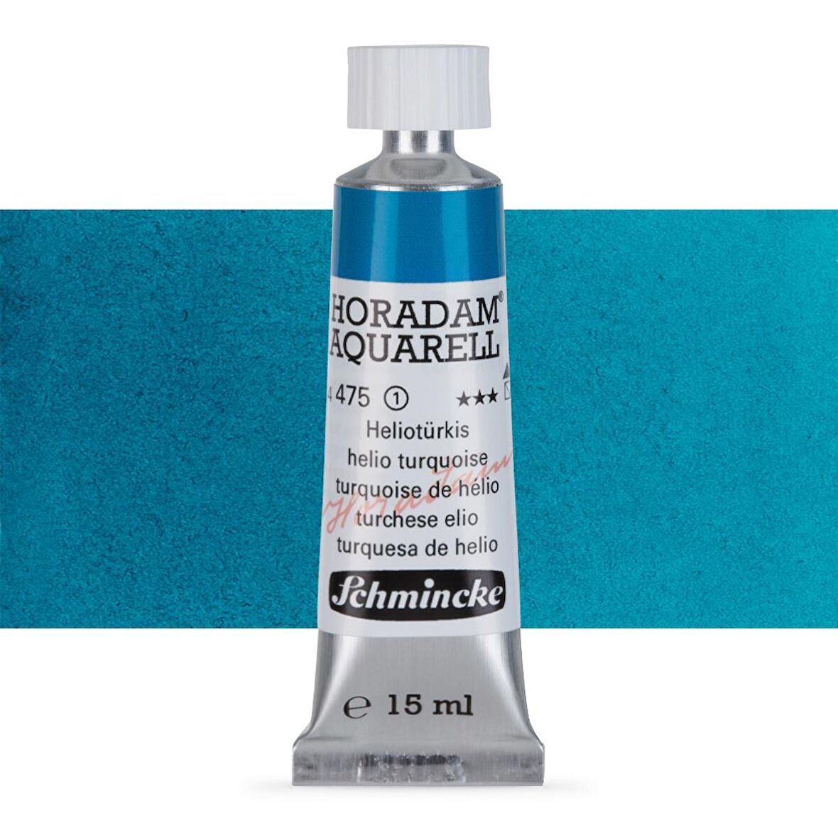 Schmincke Horadam Aquarell Tube Tüp Sulu Boya 15ml Helio Turquoise 475 S.1