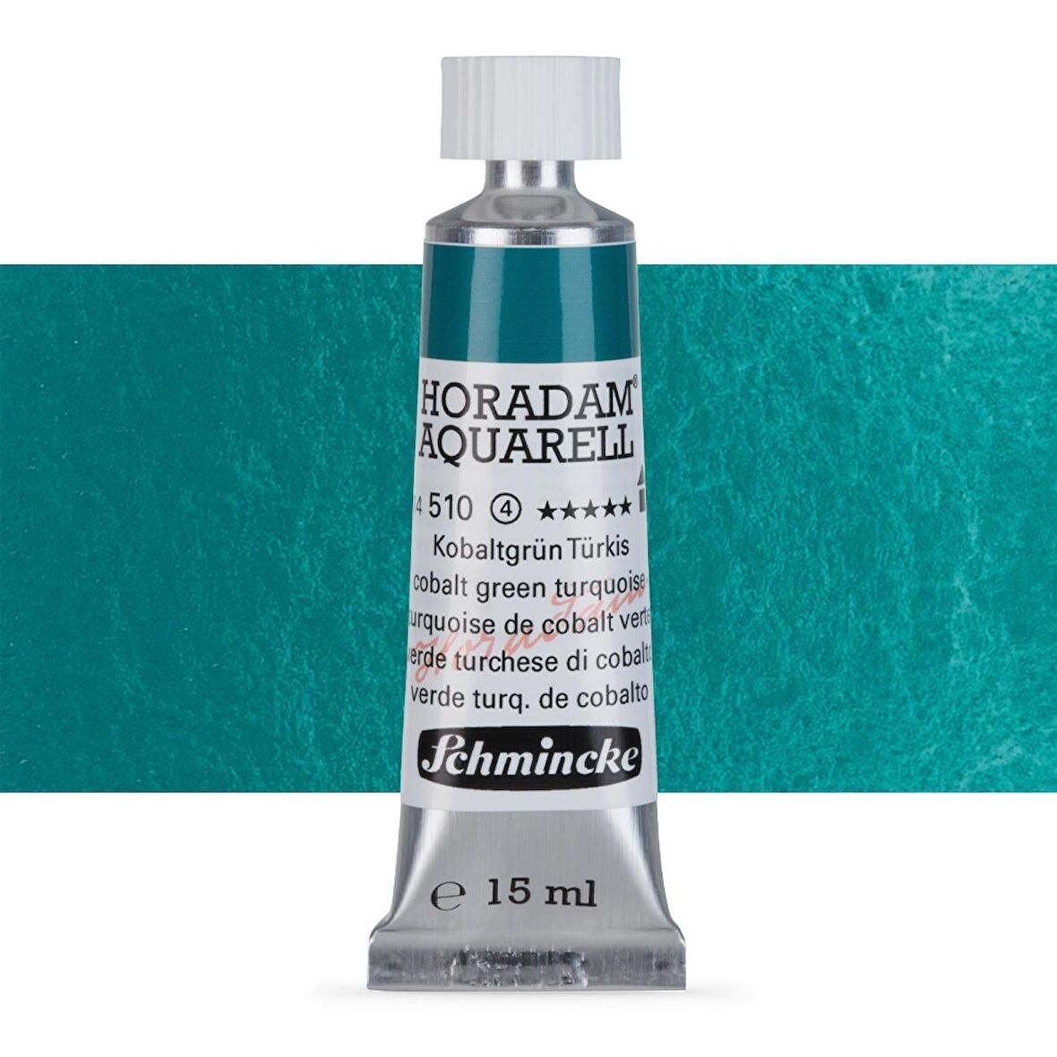 Schmincke Horadam Aquarell Tube Tüp Sulu Boya 15ml Cobalt Green Turquoise 510 S.4