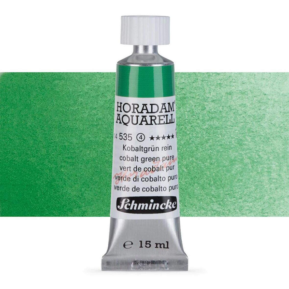 Schmincke Horadam Aquarell Tube Tüp Sulu Boya 15ml Cobalt Green Pure 535 S.4
