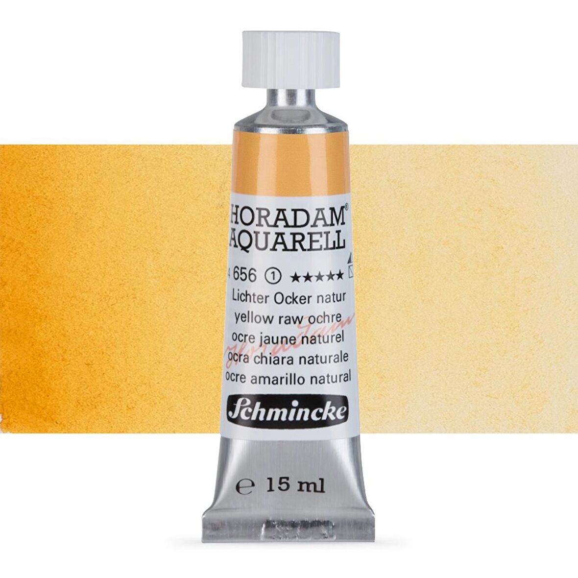 Schmincke Horadam Aquarell Tube Tüp Sulu Boya 15ml Yellow Raw Ochre 656 S.1