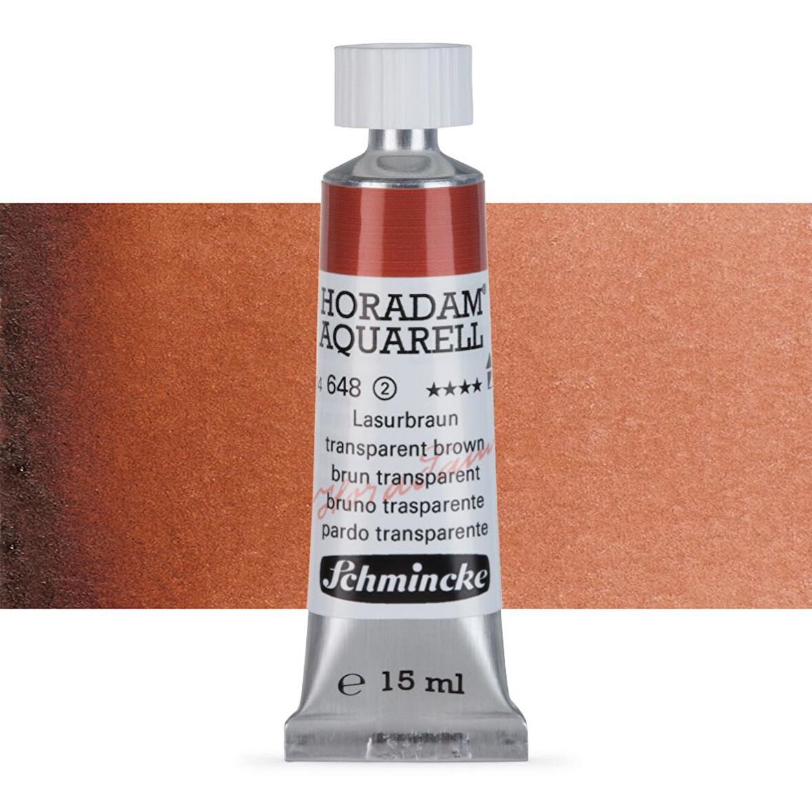 Schmincke Horadam Aquarell Tube Tüp Sulu Boya 15ml Translucent Brown 648 S.2