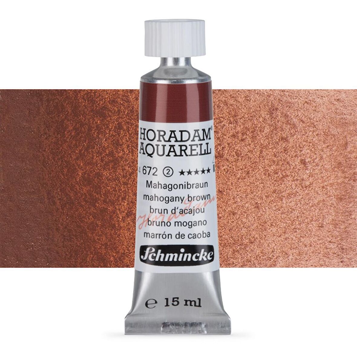 Schmincke Horadam Aquarell Tube Tüp Sulu Boya 15ml Mahogany Brown 672 S.2
