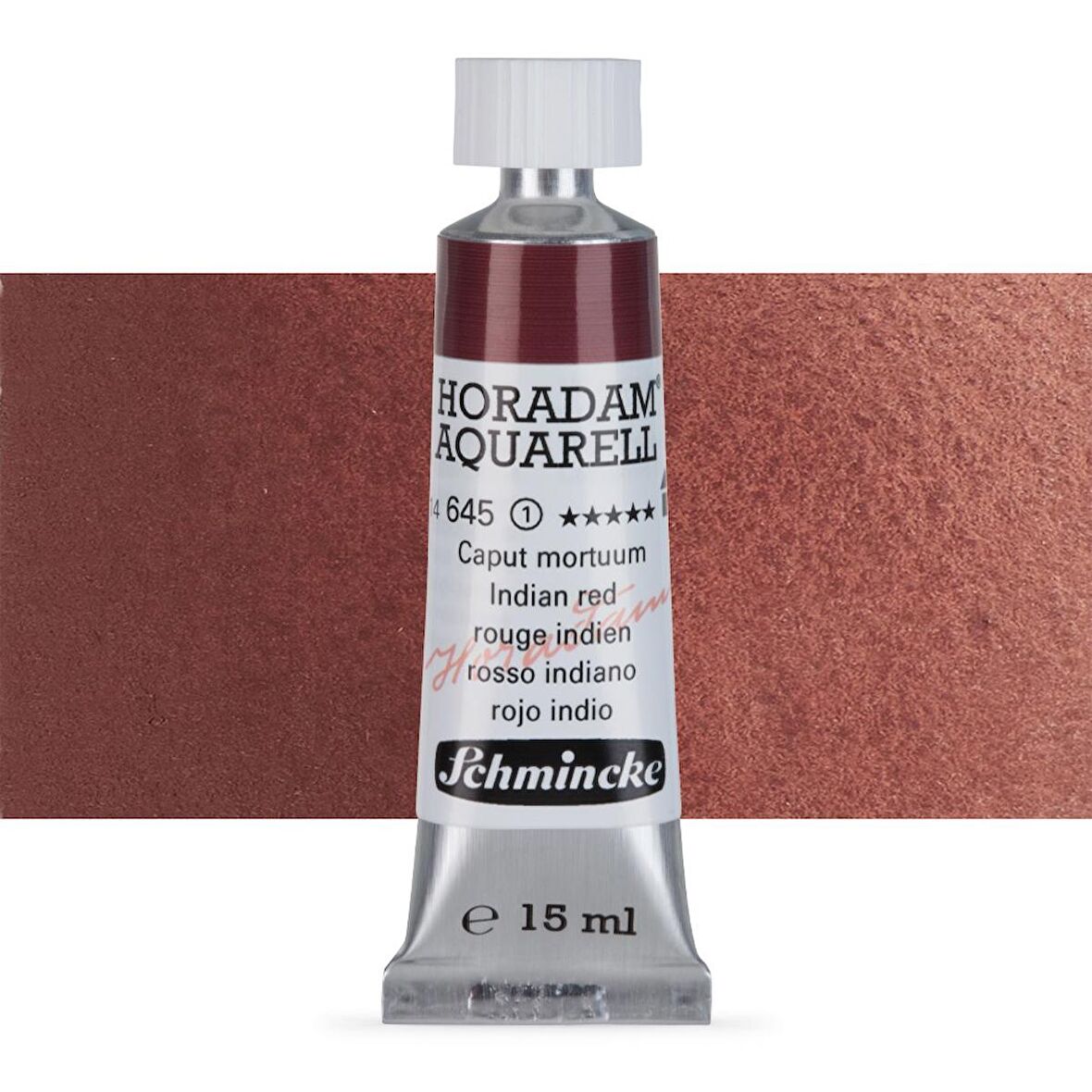 Schmincke Horadam Aquarell Tube Tüp Sulu Boya 15ml Indian Red 645 S.1