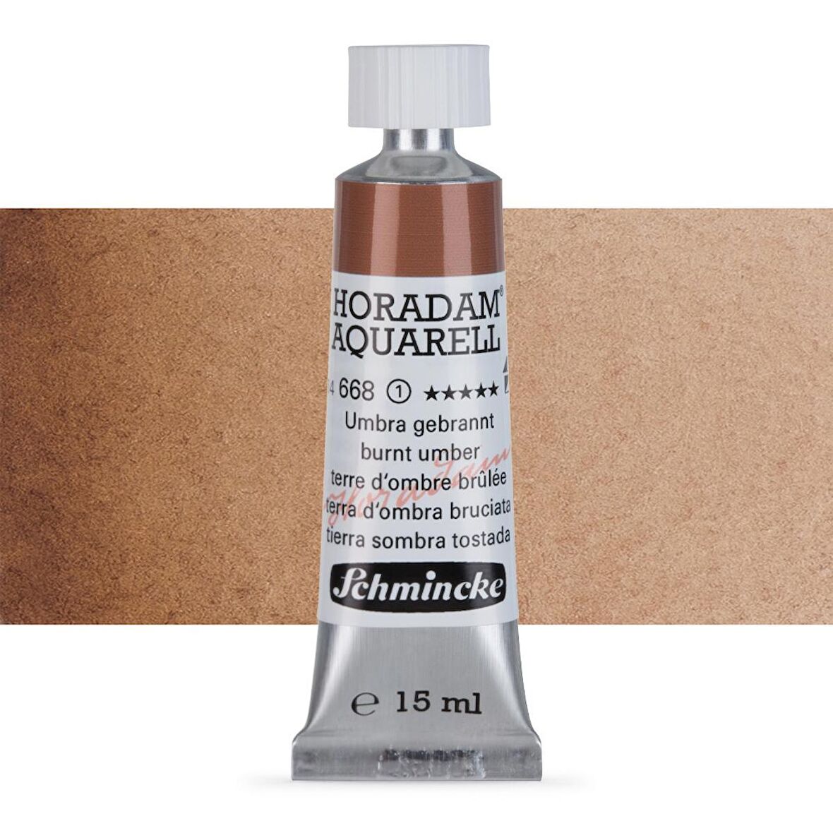 Schmincke Horadam Aquarell Tube Tüp Sulu Boya 15ml Burnt Umber 668 S.1