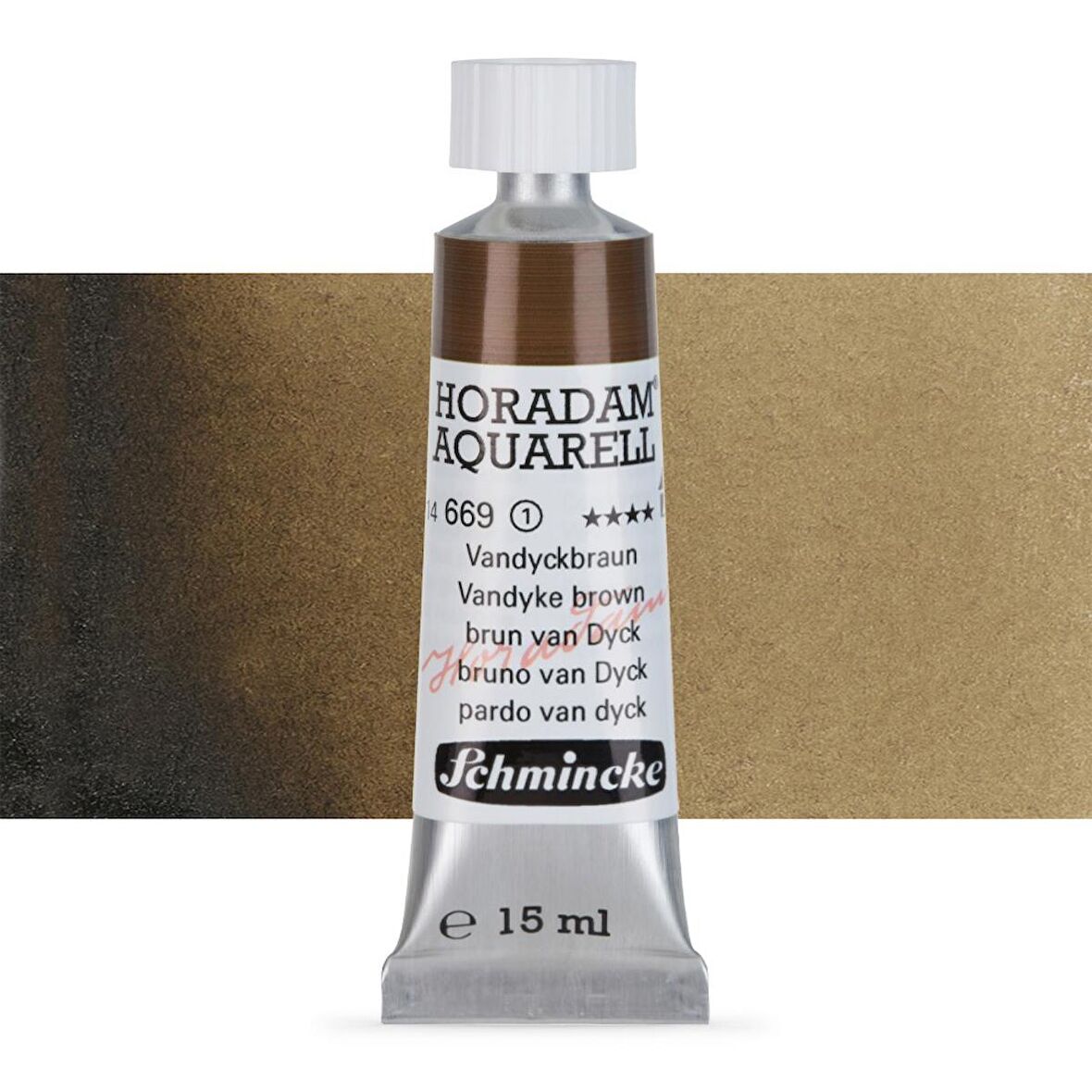 Schmincke Horadam Aquarell Tube Tüp Sulu Boya 15ml Vandyke Brown 669 S.1