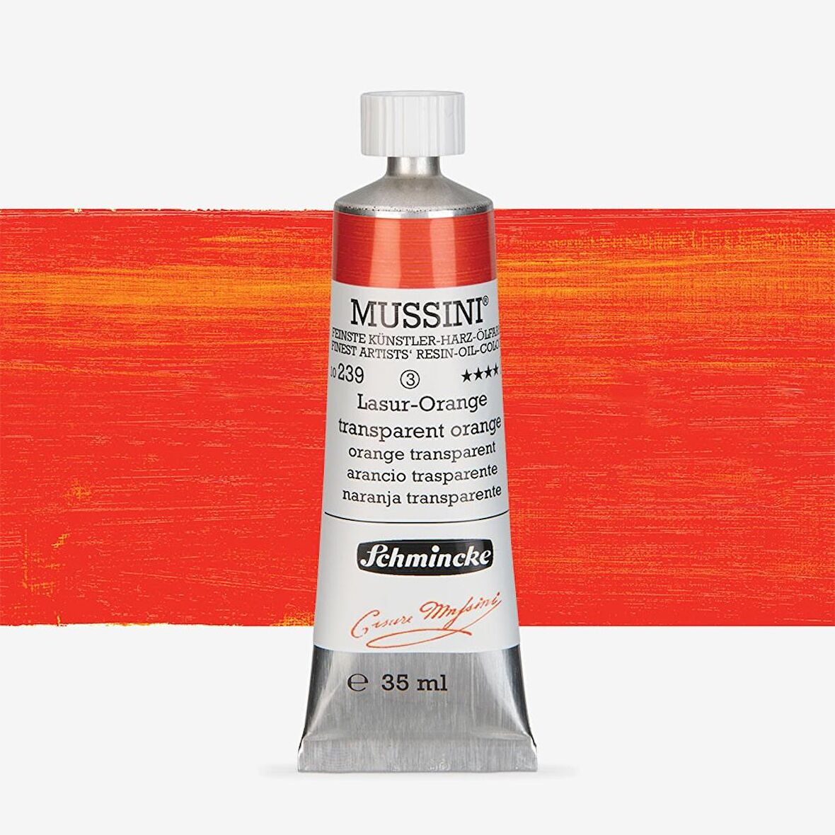 Schmincke  Mussini Yağlı Boya 35ml Translucent Orange 239 S.3