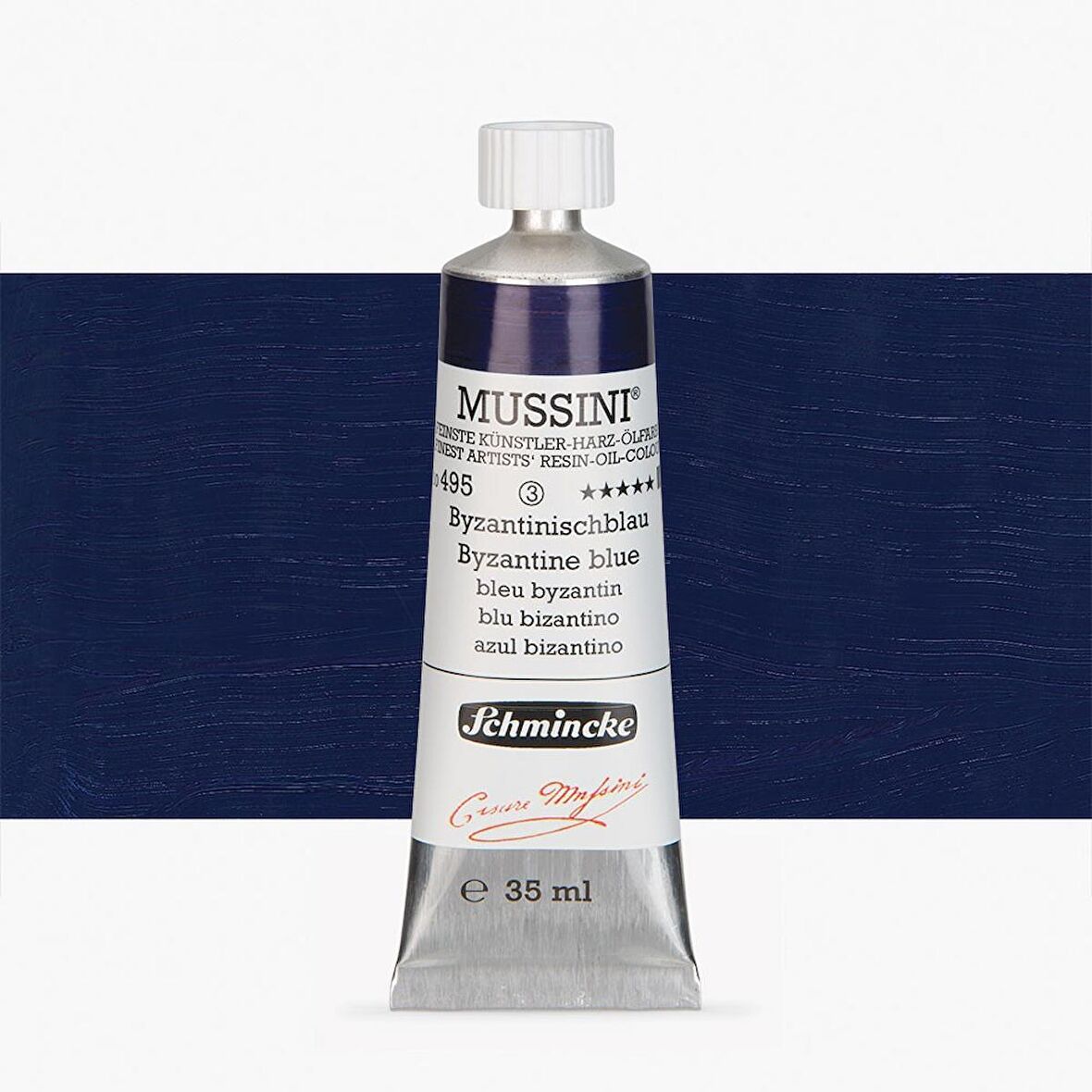 Schmincke  Mussini Yağlı Boya 35ml Byzantine Blue 495 S.3