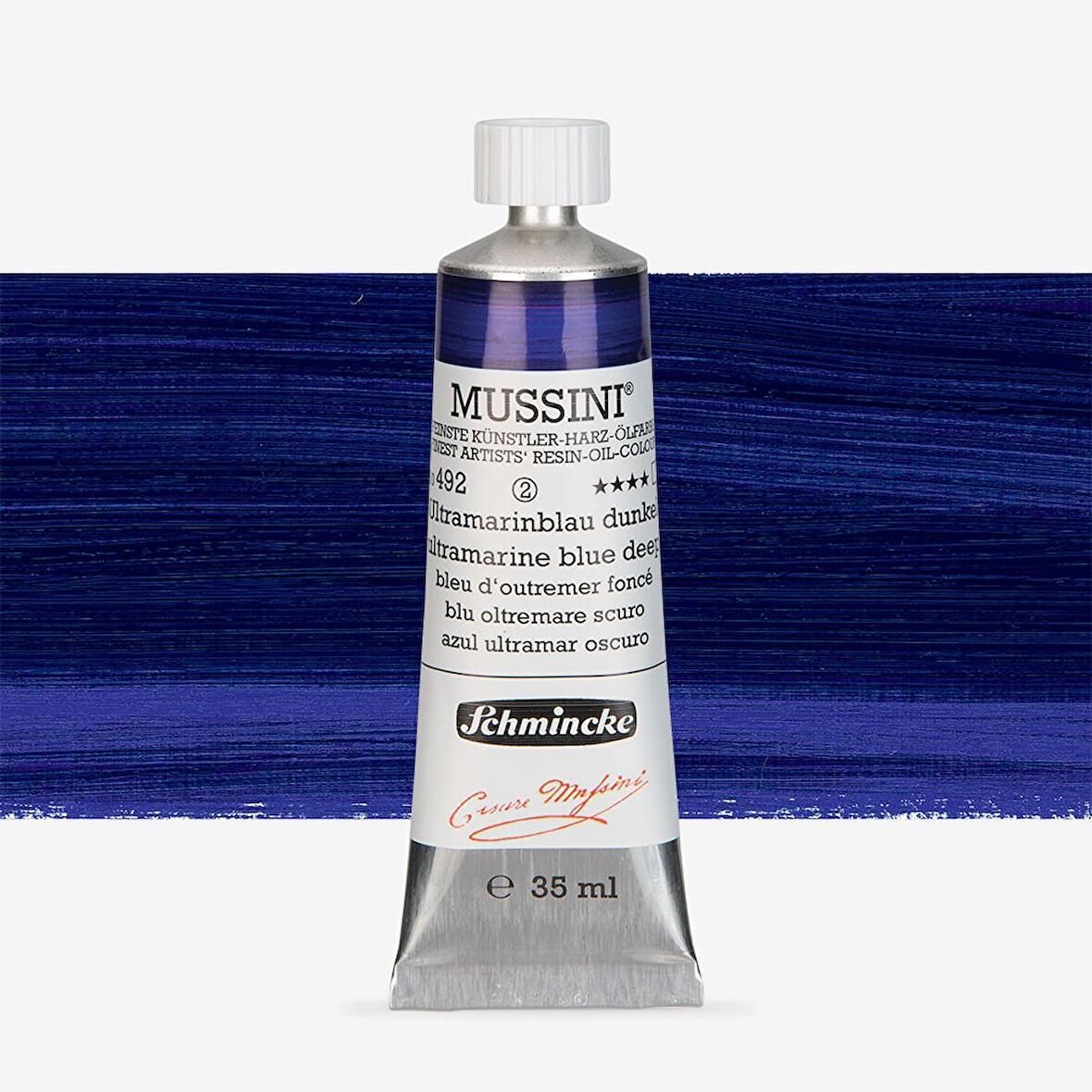 Schmincke  Mussini Yağlı Boya 35ml Ultramarine Blue Deep 492 S.2