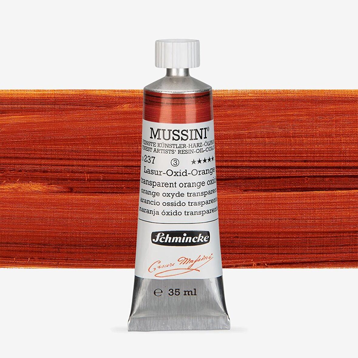 Schmincke  Mussini Yağlı Boya 35ml Translucent Orange Oxide 237 S.3