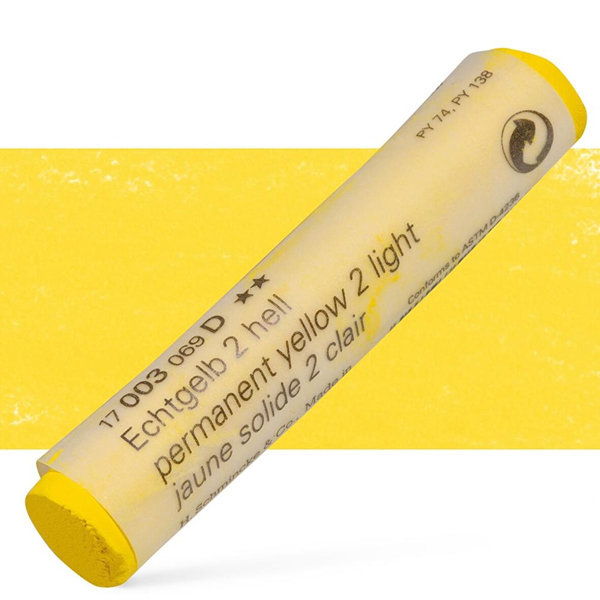 Schmincke Soft Pastel Boya Permanent Yellow 2 Light 003 D (Pure Colour)