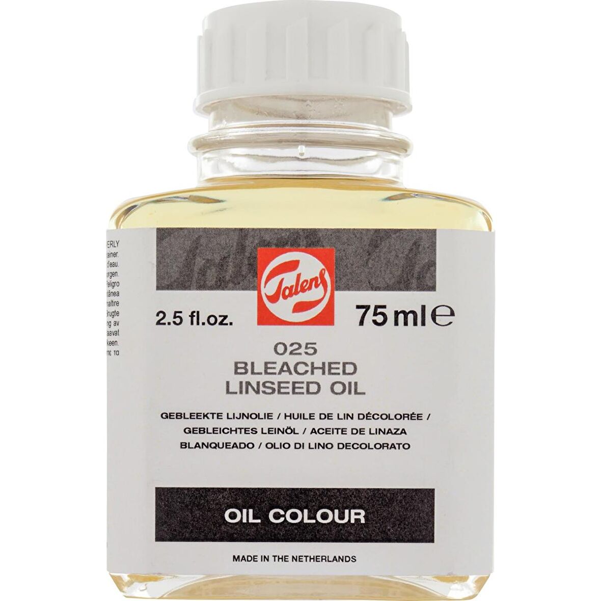 Talens Linseed Oil Bleached 025 75ml (Ağartılmış Keten Yağı)