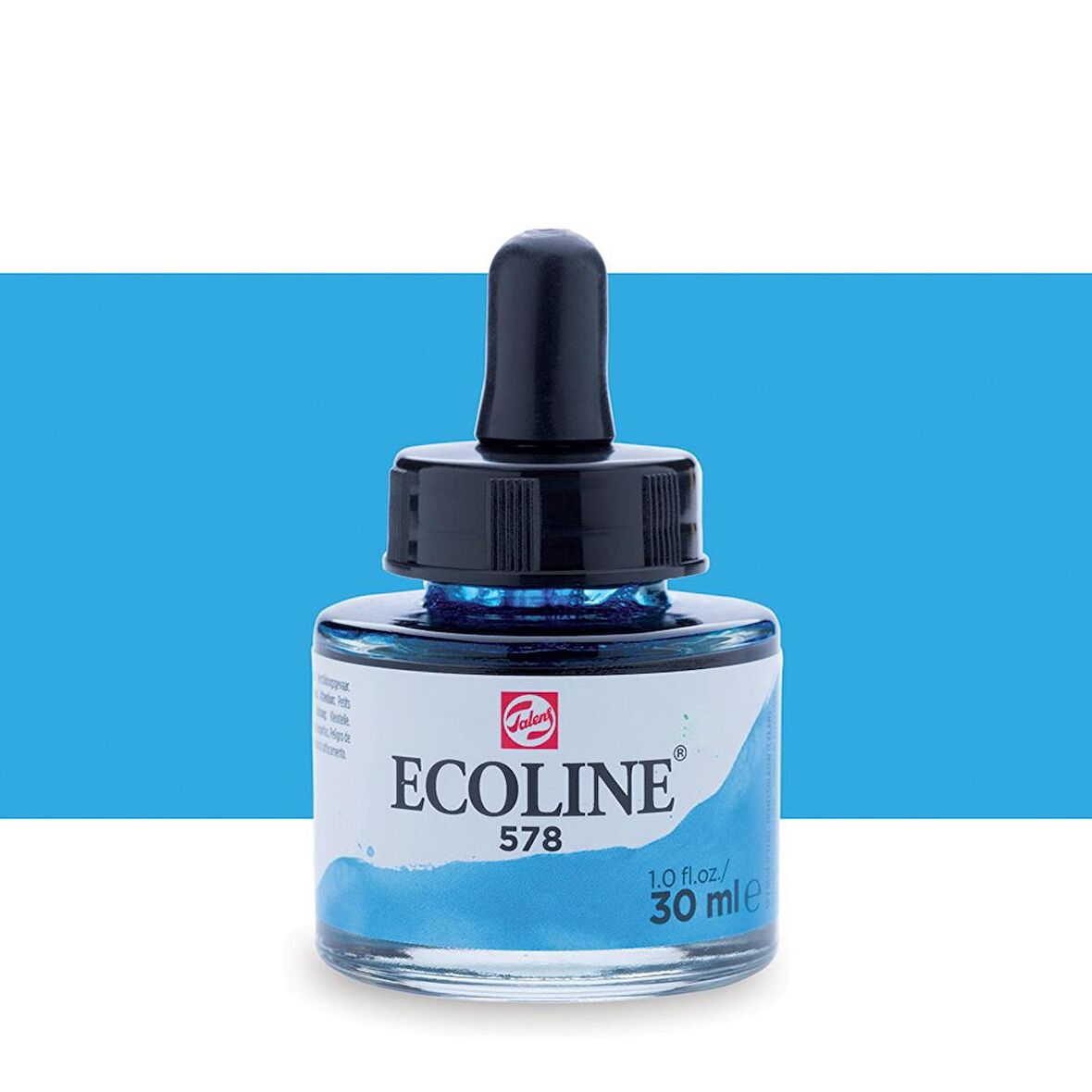 Talens Ecoline Sıvı Suluboya Mürekkep 30ml Sky Blue (Cyan) 578