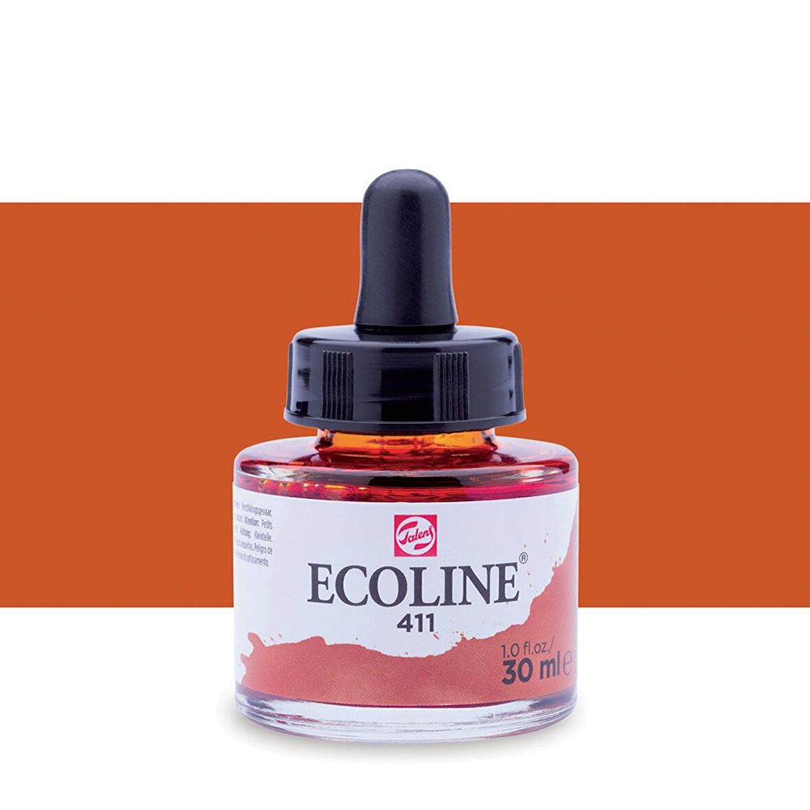 Talens Ecoline Sıvı Suluboya Mürekkep 30ml Burnt Sienna 411