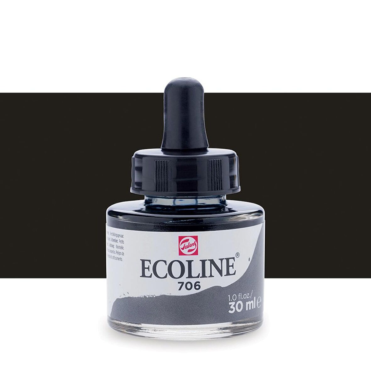 Talens Ecoline Sıvı Suluboya Mürekkep 30ml Deep Grey 706