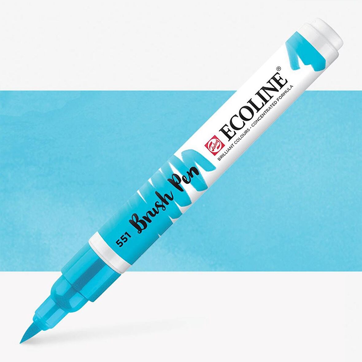 Talens Ecoline Suluboya Brush Pen Sky Blue Light 551