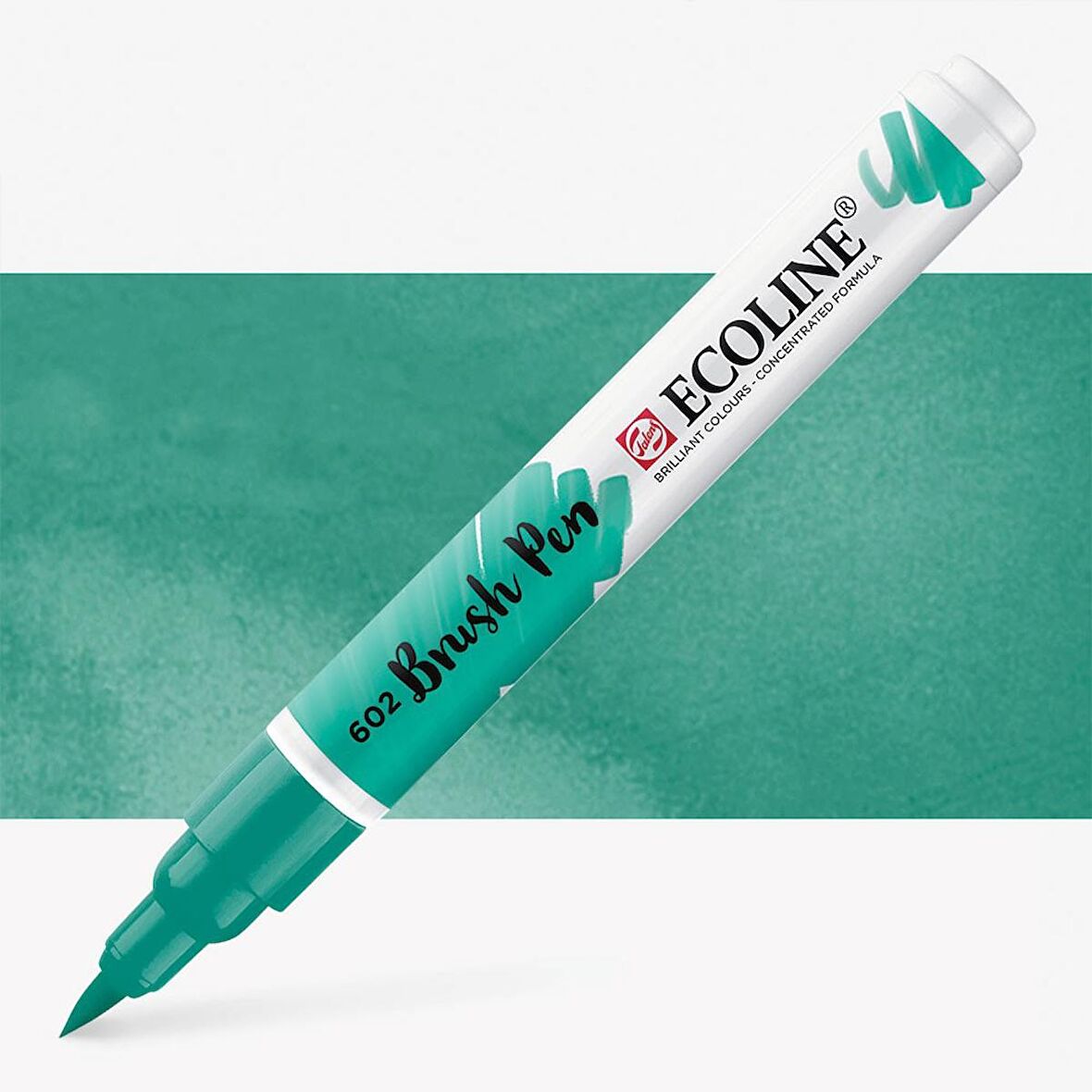 Talens Ecoline Suluboya Brush Pen Deep Green 602