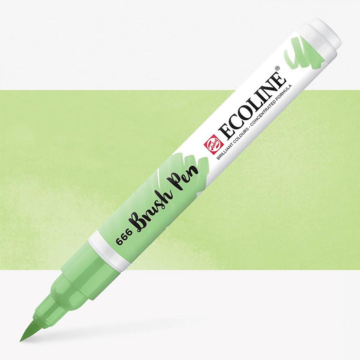 Talens Ecoline Suluboya Brush Pen Pastel Green 666