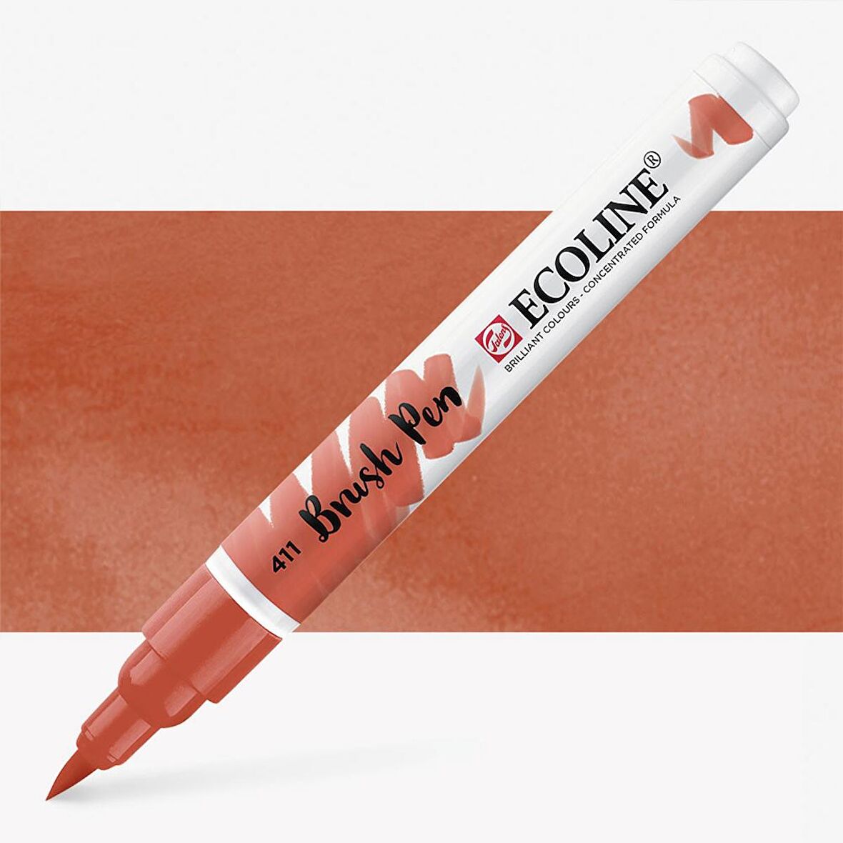 Talens Ecoline Suluboya Brush Pen Burnt Sienna 411