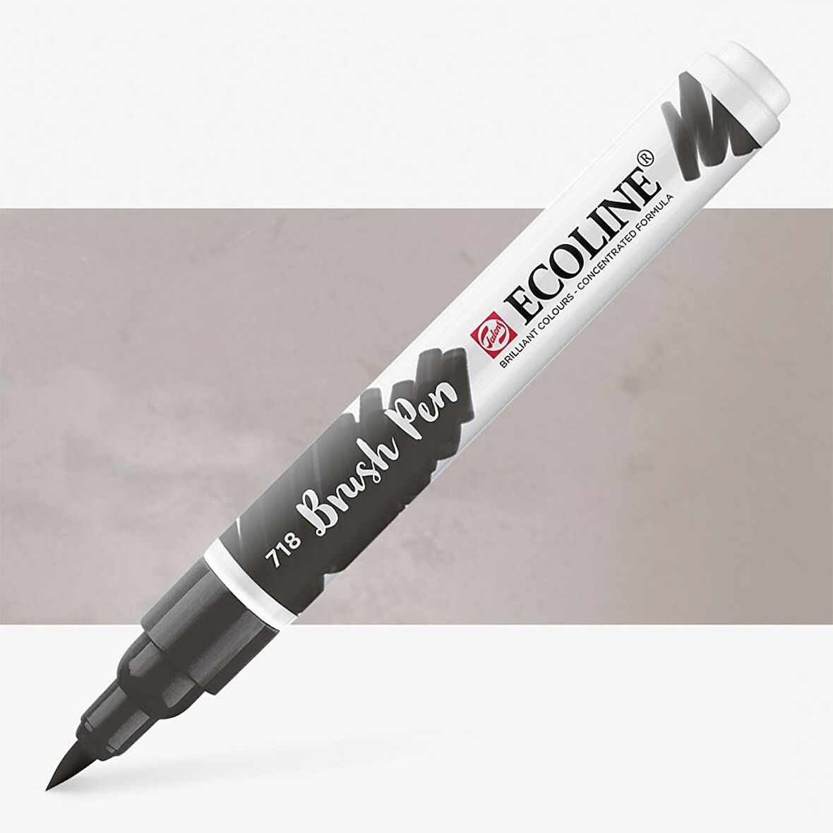 Talens Ecoline Suluboya Brush Pen Warm Grey 718