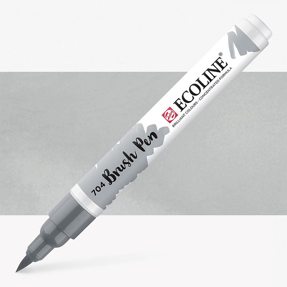 Talens Ecoline Suluboya Brush Pen Grey 704