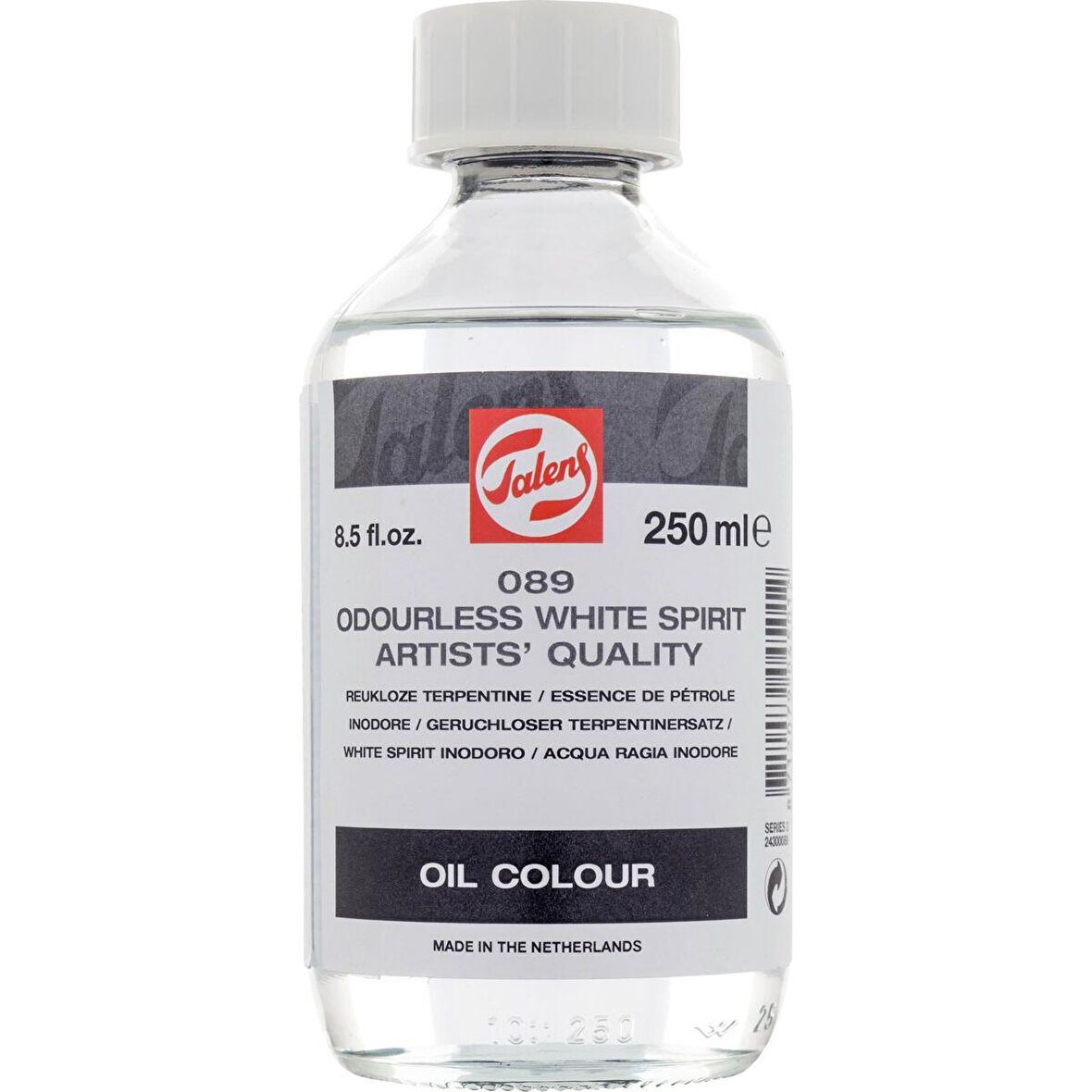 Talens Odourless White Spirit 089 250ml Kokusuz Beyaz İspirto