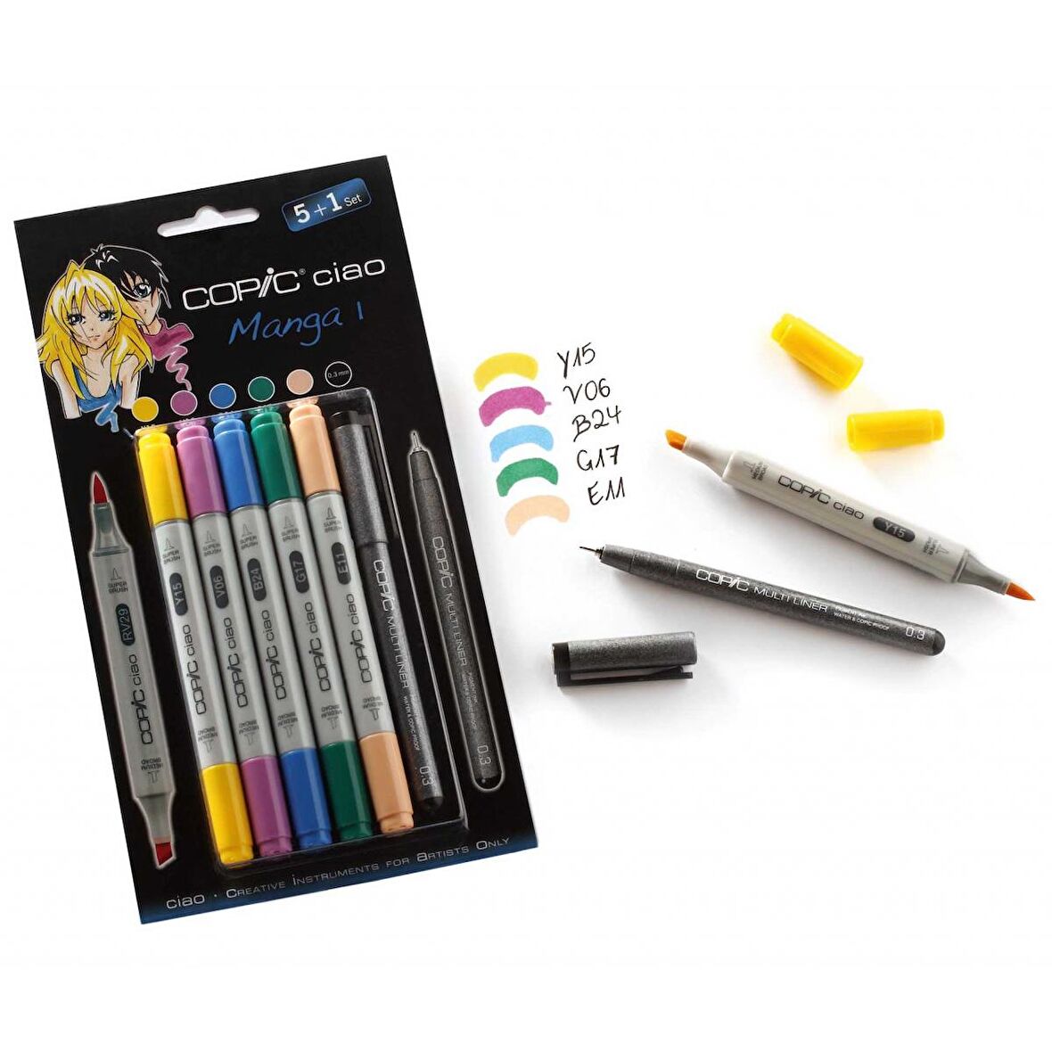 Copic Ciao Marker Kalemi 5+1 Set - Manga 1