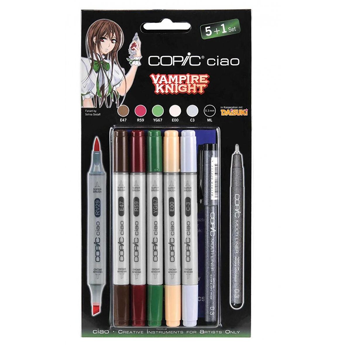 Copic Ciao Marker Kalemi 5+1 Set - Vampire Knight