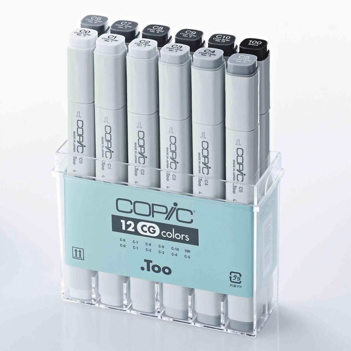 Copic Marker Kalemi Grey Tones 12'li Set