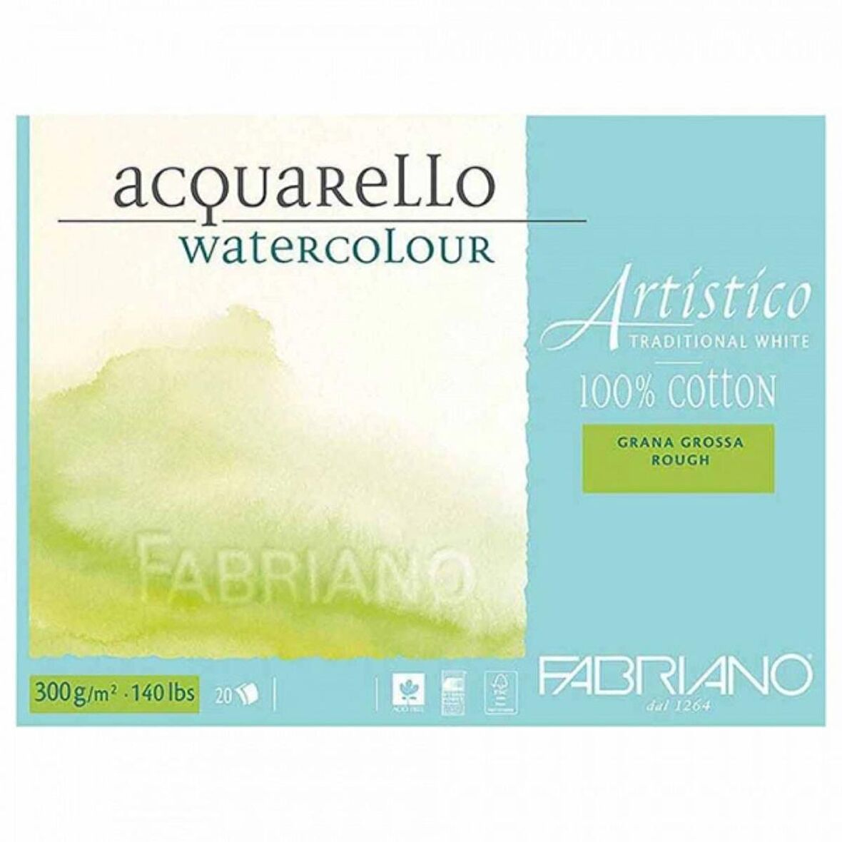 Fabriano Artistico Traditional White Rough 300gr Suluboya Blok 20 Sayfa 31x41cm