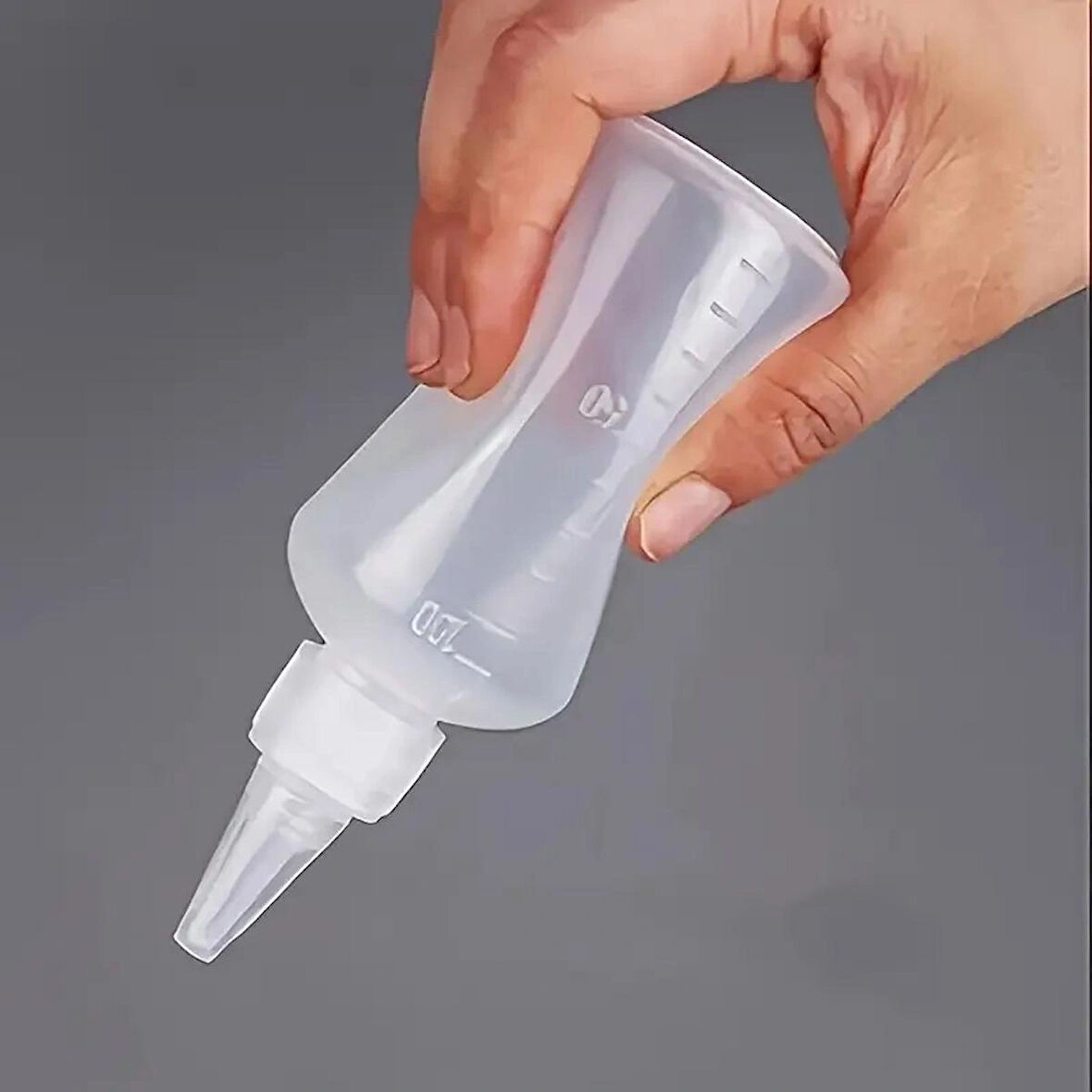 Art Tone Boş Plastik Şişe 100ml Boyutlu Tüp - İçine Boya Doldurulabilir Apricatör İnce Uçlu Sıkma Sıvı Şişe