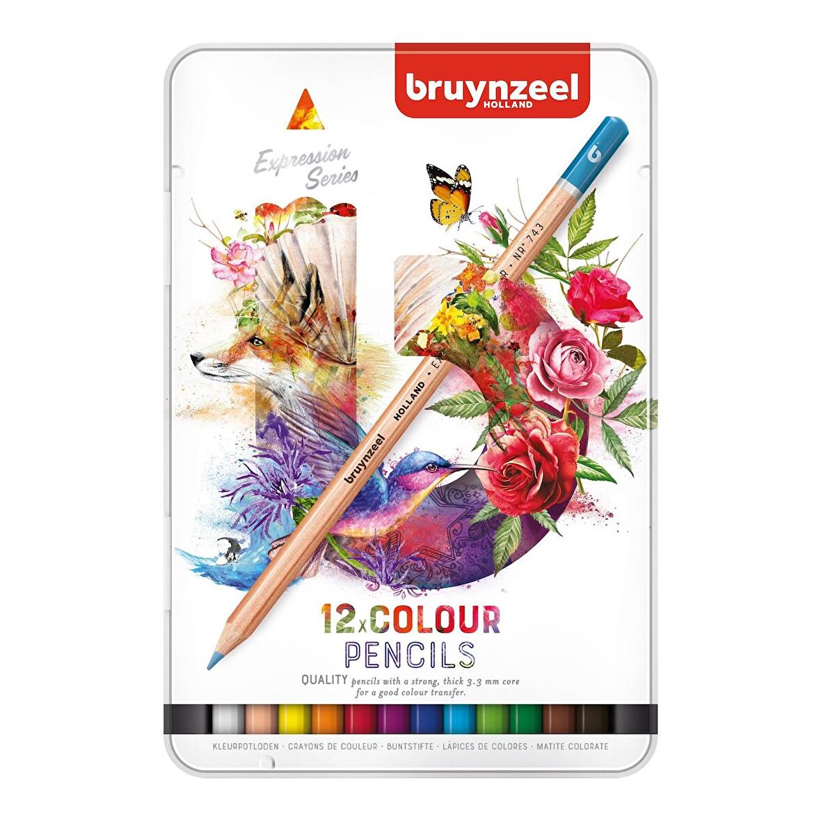 Bruynzeel EXPRESSION COLOUR 12'Lİ KURU KALEM BOYA SETİ