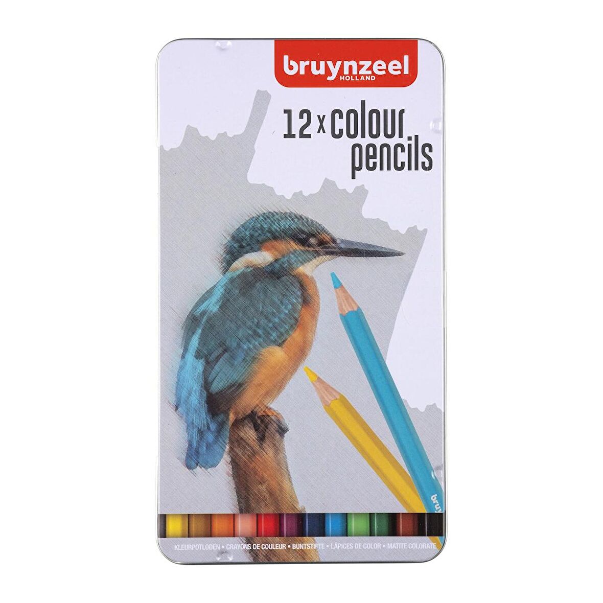 Bruynzeel KURU BOYA KALEM SETİ - 12 RENK (KINGFISHER)