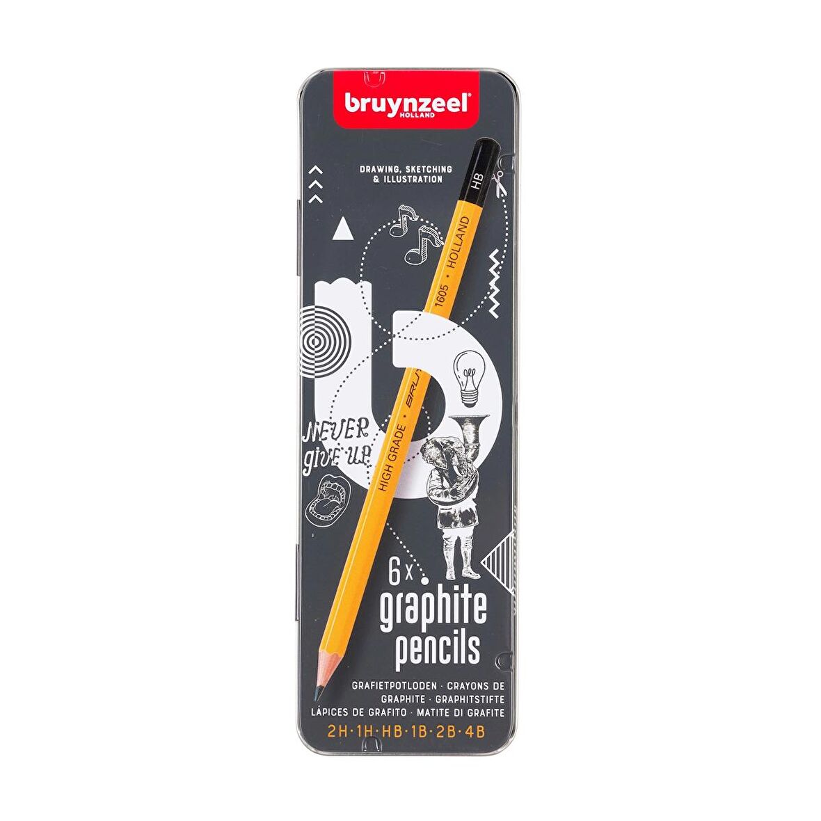 Bruynzeel EXPRESSION GRAPHITE 6LI SET (YENİ AMBALAJ) (DESIGN SERİSİ)