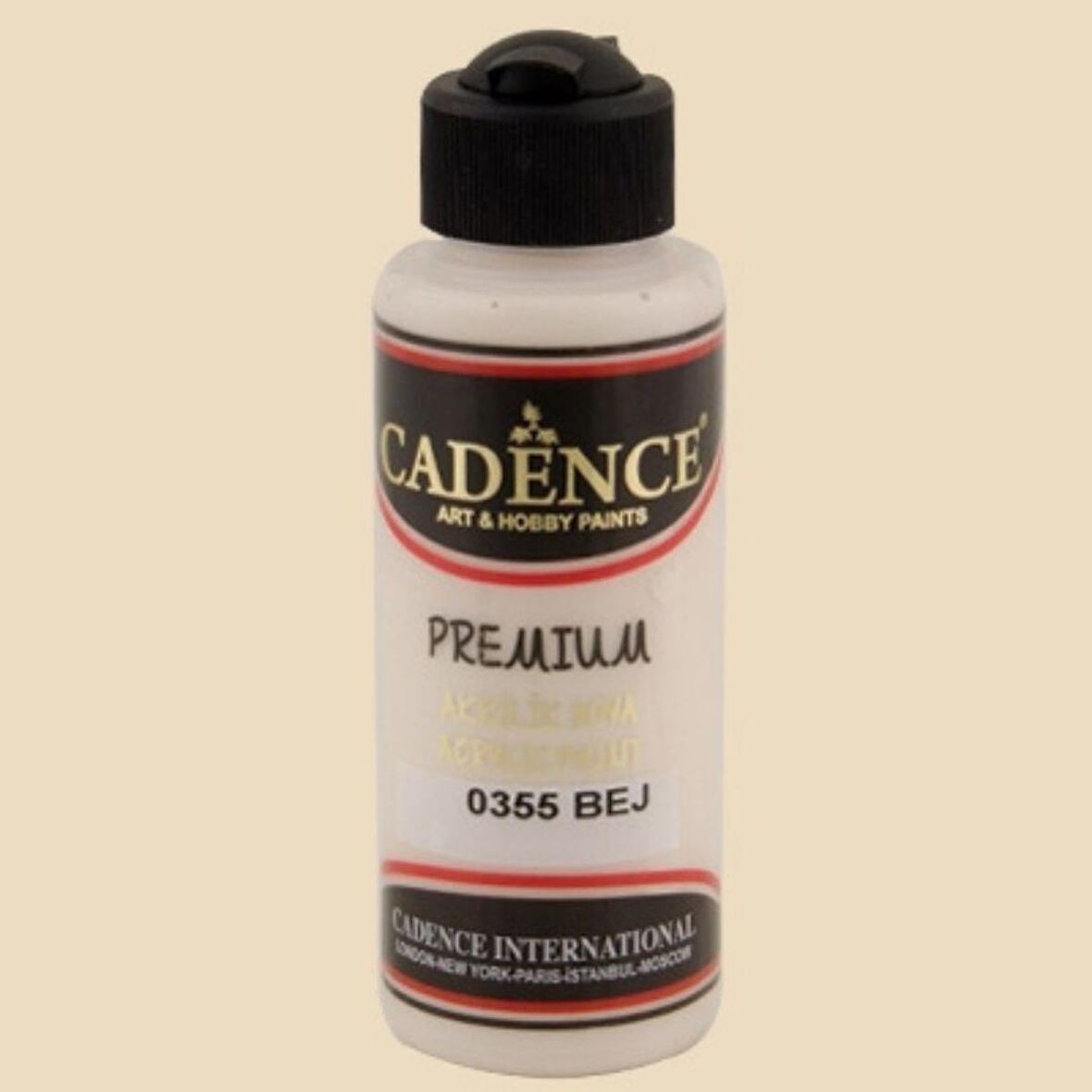 Cadence Yayınları Premium Akrilik Boya 120ml Bej 0355