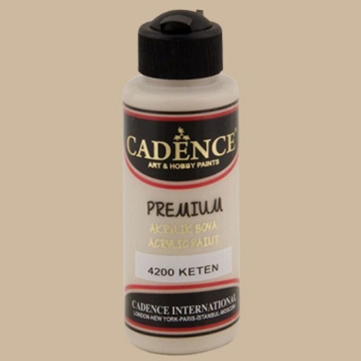 Cadence Yayınları Premium Akrilik Boya 120ml Keten 4200