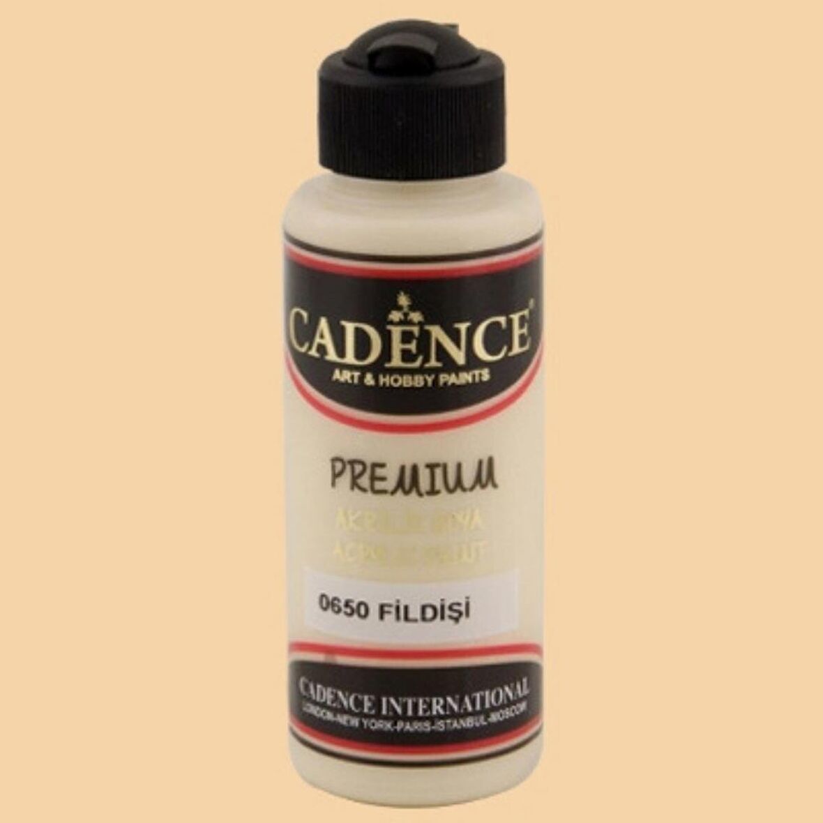 Cadence Yayınları Premium Akrilik Boya 120ml Fildişi 0650