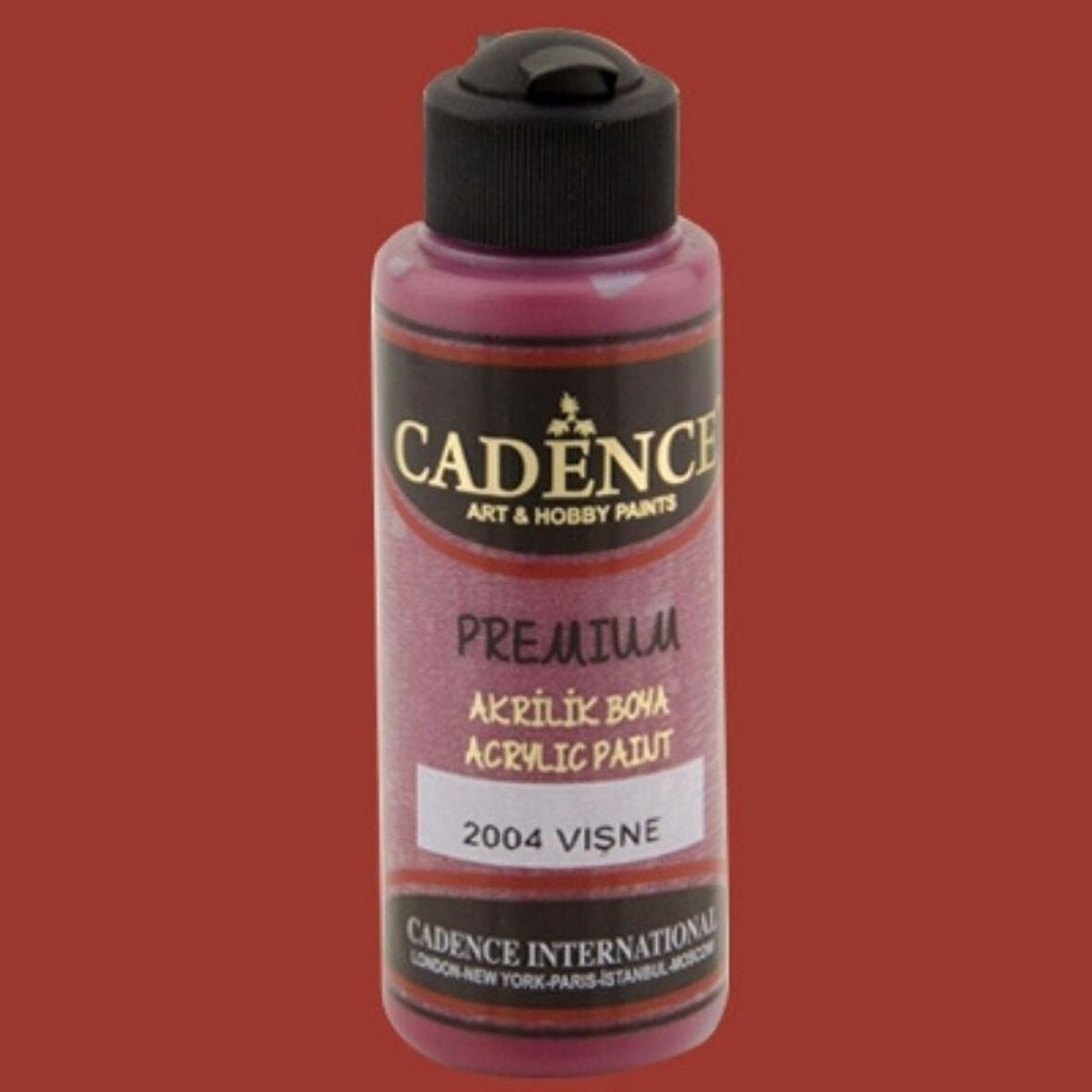 Cadence Yayınları Premium Akrilik Boya 120ml Vişne 2004
