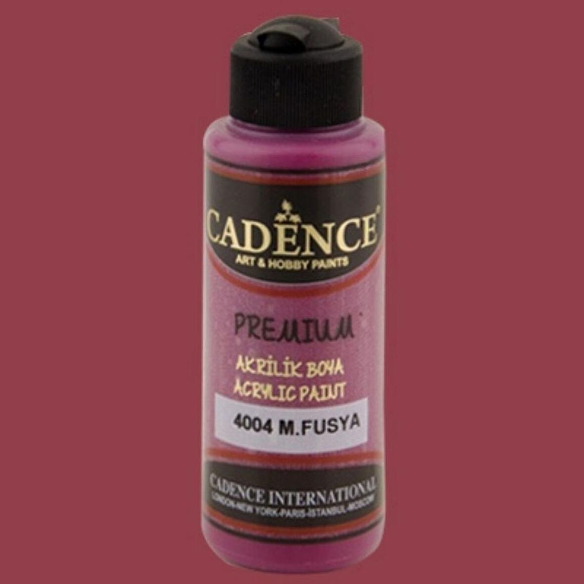 Cadence Yayınları Premium Akrilik Boya 120ml M.Fuşya 4004